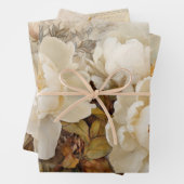 ROMANTISCH  WIT PEONY DECORATIEF PAPIER INPAKPAPIER VEL (In situ)