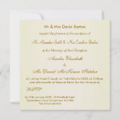 Romantisch wit - roomkleurige rozen Weddenschap Kaart (Achterkant)