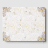 Romantisch wit rozen gastboek gastenboek (Achterkant)