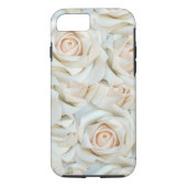 Romantisch wit rozenpatroon Case-Mate iPhone case (Achterkant)