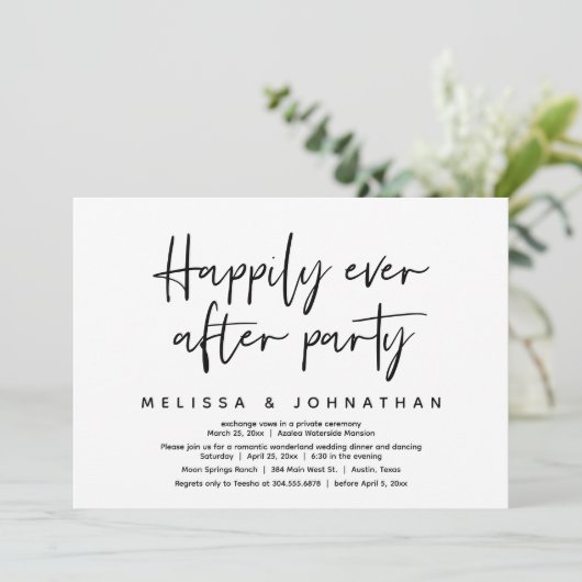 Romantisch Wonderland nog lang en gelukkig na het  Kaart (Staand voorkant)