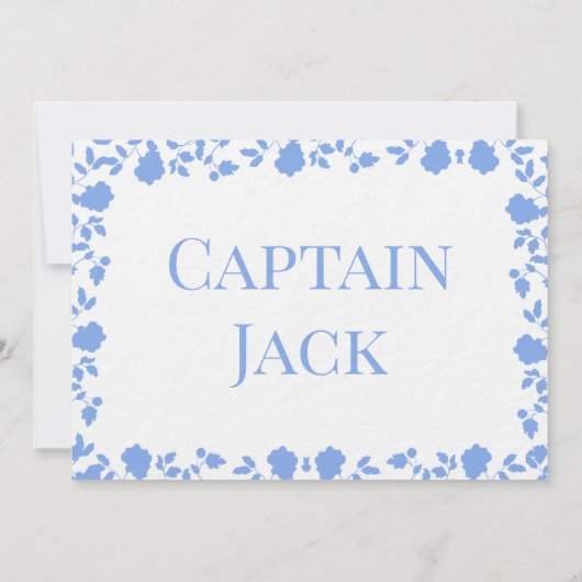 Romantisch zacht  lied Namen Tafel Kaarten (Achterkant)