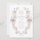 Romantisch zacht pastel Floral Vrijgezellenfeest Kaart (Voorkant)