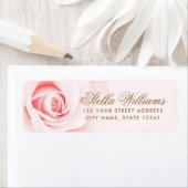 Romantisch zacht roze roze roze roze roodbruin etiket (Insitu)