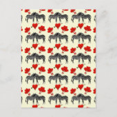 Romantisch zebras en liefdehart Valentijns Feestdagenkaart (Voorkant)