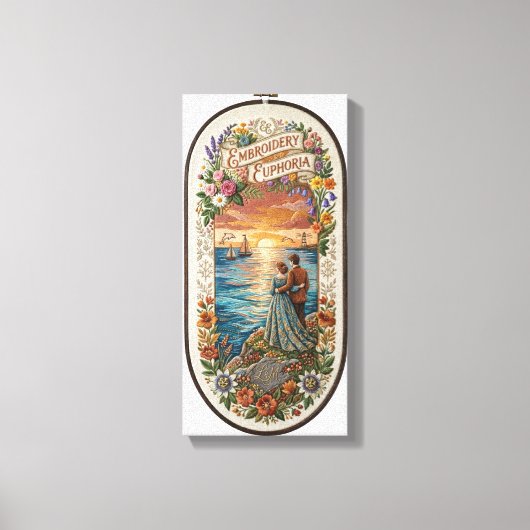 Romantisch zeegezicht canvas afdruk (Voorkant)