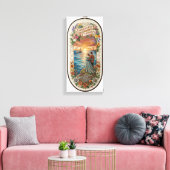 Romantisch zeegezicht canvas afdruk (Insitu (Woonkamer))