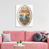 Romantisch zeegezicht canvas afdruk (Insitu (Woonkamer))
