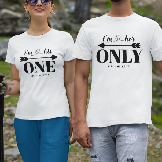 Romantisch zijn One Honeymoon Valentijnsdag T-shirt