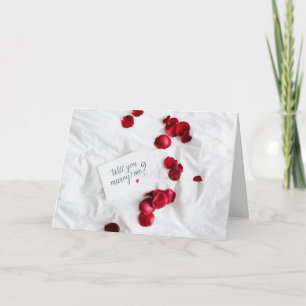 ROMANTISCH ZIJN, ZOALS IK VRAAG **MARRY ME** KAART