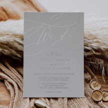 Romantisch zilverfolie grijs | Flourish We Do Wedd