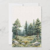 Romantisch zomerbos Trouwtafel Zitplaatsen Kaart (Achterkant)