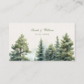 Romantisch zomerbos Wedding Place Card Plaatskaartje (Achterkant)