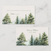 Romantisch zomerbos Wedding Place Card Plaatskaartje (Voorkant / Achterkant)