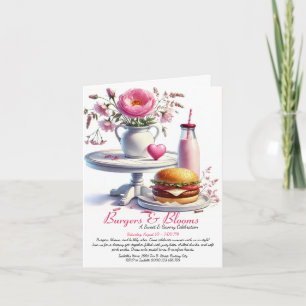 Romantisch zomerfeest Waterverf Burger & Pink