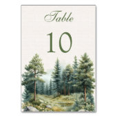 Romantisch zomerse bos bruiloft kaart (Achterkant)