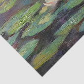 Romantisch Zwaankoppel in Lily Pond Decoupage Tissuepapier (Detail)