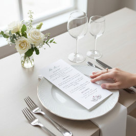 Romantisch Zwanenhart Calligraphy Menukaartontwerp Menu