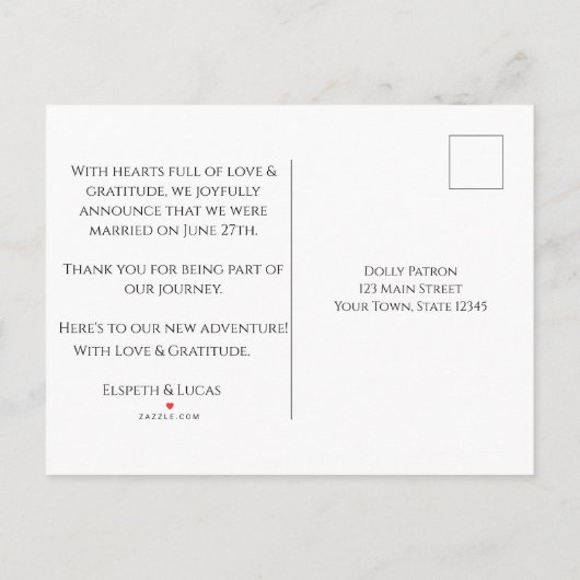 Romantisch zwart, Bourgondië en Blauwgroen bloemen Aankondigingskaart (Achterkant)