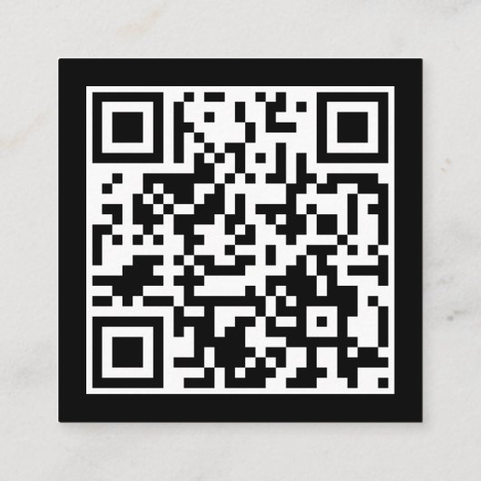 Romantisch Zwart en Goud QR Code Bruiloft RSVP Informatiekaartje (Achterkant)