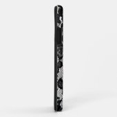 Romantisch zwart kantpatroon. Case-Mate iPhone case (Achterkant/rechts)