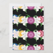 Romantisch Zwart Kleurrijke Rozen Bloemen Vrijgeze Kaart (Achterkant)