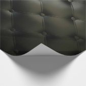 Romantisch zwart mooi leder cadeaupapier (Hoek)