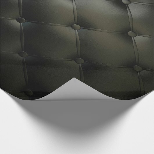 Romantisch zwart mooi leder cadeaupapier (Hoek)