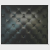 Romantisch zwart mooi leder cadeaupapier (Vlak)