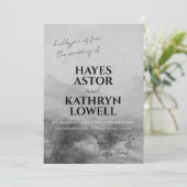 Romantisch Zwart-wit Elegant Klassiek Oud Geld Kaart (Staand voorkant)