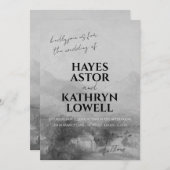 Romantisch Zwart-wit Elegant Klassiek Oud Geld Kaart (Voorkant / Achterkant)