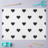 Romantisch zwart-wit hart Schattige voor koppels Tissuepapier (Craft)