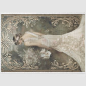 Romantische 1920's Elegant Flapper & Floral Tissuepapier (Voorkant)