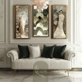 Romantische 1920's Elegant Flapper & Floral Tissuepapier