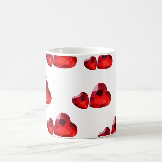 Romantische 3D Hart Liefde Mok (Center)
