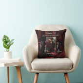 Romantische 5e jubileum foto collage throw kussen (Stoel)