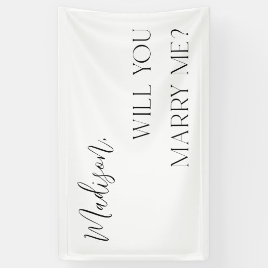 Romantische aangepaste voorstel banner (Verticaal)