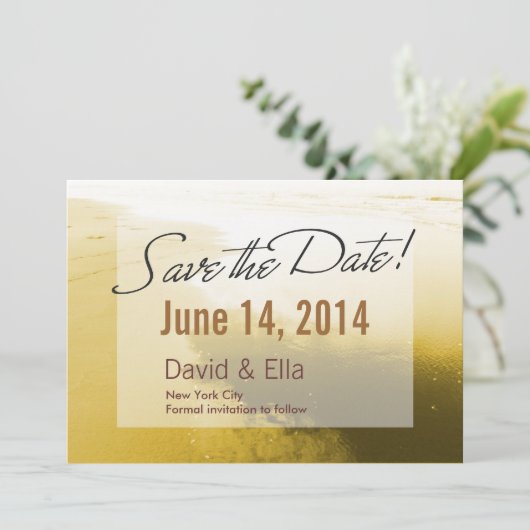 Romantische aankondiging voor het bewaren van de d (Staand voorkant)