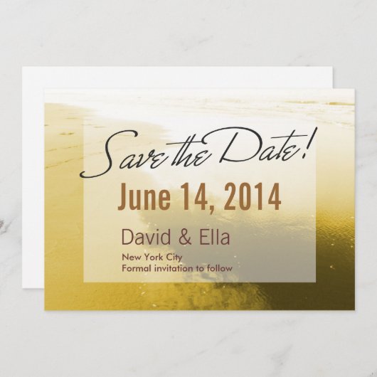 Romantische aankondiging voor het bewaren van de d (Voorkant / Achterkant)