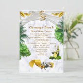 Romantische aankondigingen van Tropische bruiloft (Staand voorkant)