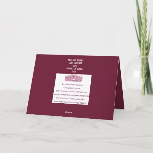 Romantische abstracte jubileumkaart bedankkaart (Achterkant)