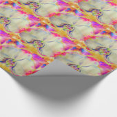 Romantische abstracte orchidee waterverf schilderi cadeaupapier (Hoek)