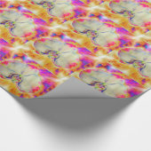 Romantische abstracte orchidee waterverf schilderi cadeaupapier (Hoek)