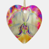 Romantische abstracte orchidee waterverf schilderi keramisch ornament (Rechts)