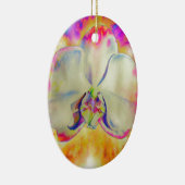 Romantische abstracte orchidee waterverf schilderi keramisch ornament (Rechts)