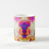 Romantische abstracte orchidee waterverf schilderi koffiemok (Center)