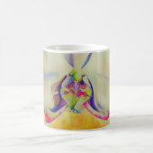 Romantische abstracte orchidee waterverf schilderi koffiemok (Center)