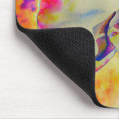 Romantische abstracte orchidee waterverf schilderi muismat (Hoek)