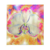 Romantische abstracte orchidee waterverf schilderi notitieblok (Voorkant)