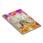 Romantische abstracte orchidee waterverf schilderi notitieboek (Rechterzijde)